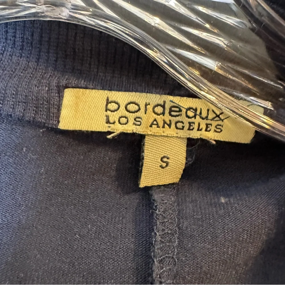 Anthropologie Bordeaux Los Angeles Navy Blue Open Cardigan Casual Lounge 00s Y2K